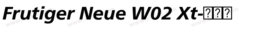 Frutiger Neue W02 Xt字体转换